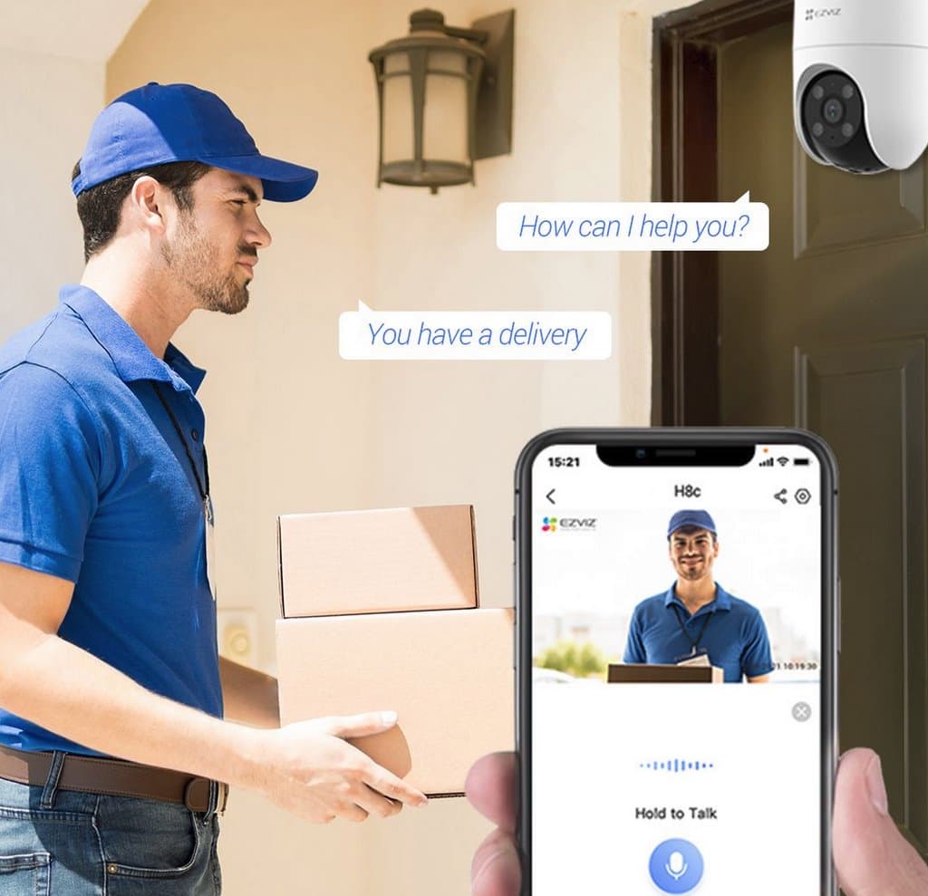 Ezviz H8C - Venkovní otočná IP kamera s WiFi, 2MP, 4mm
