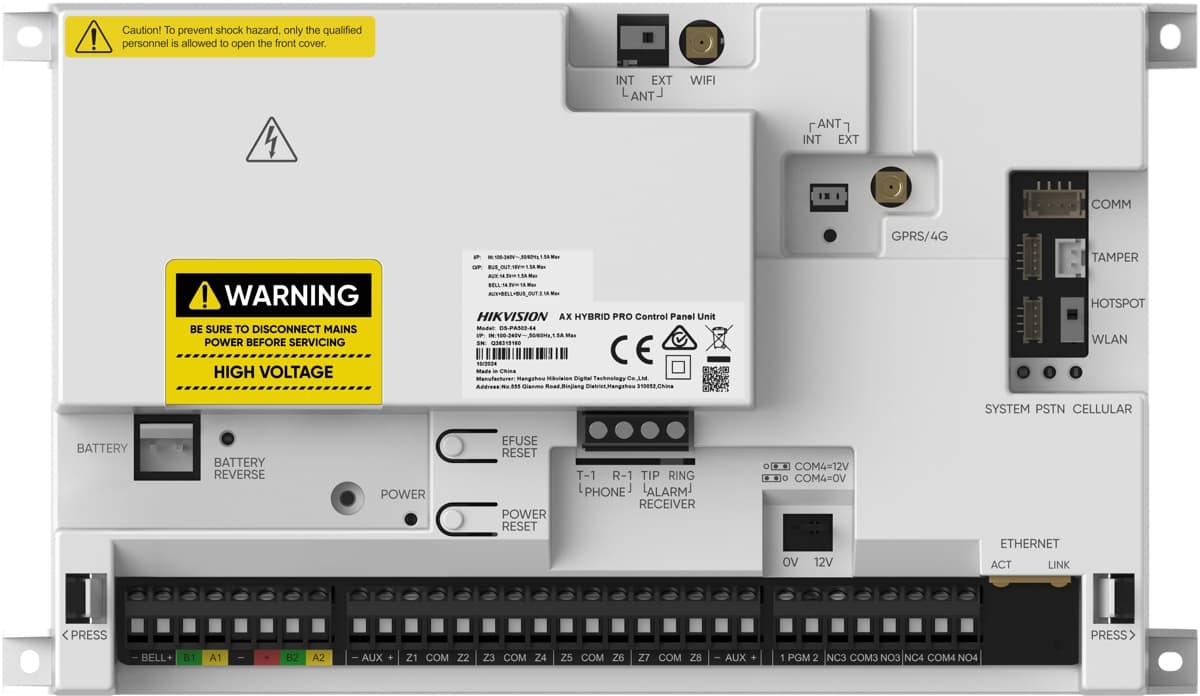 Hikvision AX HYBRID PRO Ústředna - 128 Zón