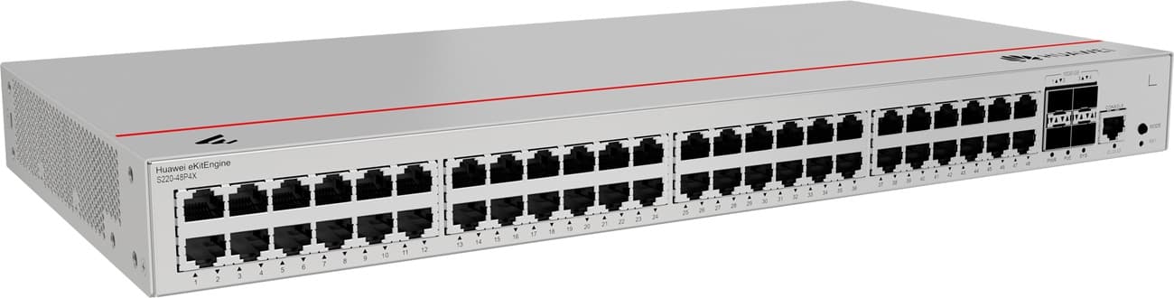 Huawei S220-48P4X Gigabitový PoE switch, 4x SFP+