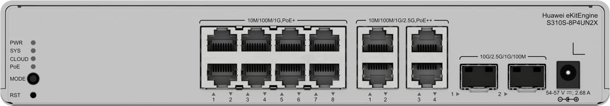 Huawei S310S-8P4UN2X 2.5G Cloud PoE Switch
