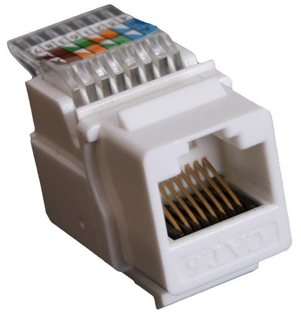 Masterlan keystone UTP Cat.6, bílý