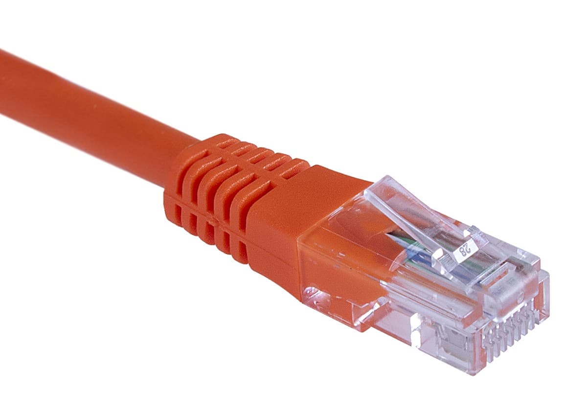 Masterlan patch kabel UTP, Cat5e, 0,25m, oranžový