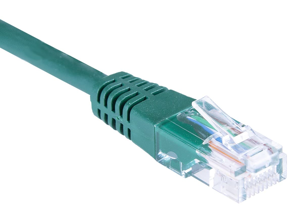 Masterlan patch kabel UTP, Cat5e, 0,25m, zelený