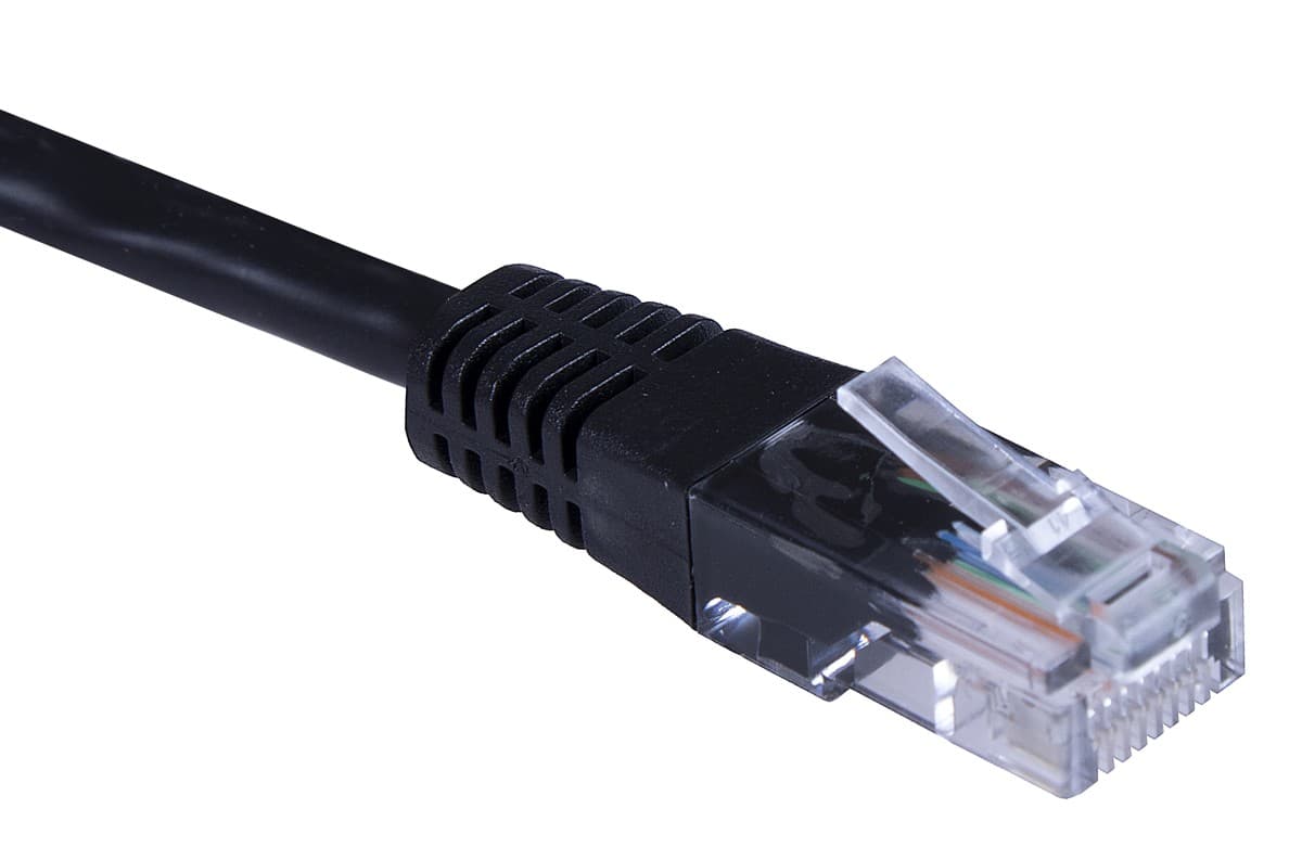 Masterlan patch kabel UTP, Cat5e, 0,5m, černý