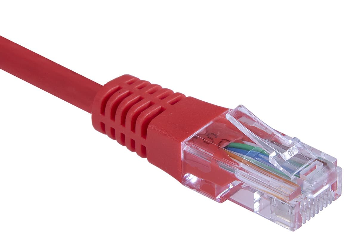 Masterlan patch kabel UTP, Cat5e, 5m, červený