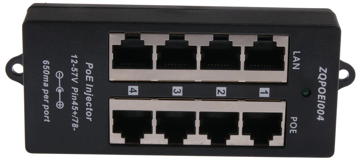 MaxLink pasivní POE panel, 4 porty