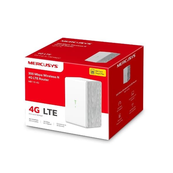 MERCUSYS MB110-4G 300 Mbps Wireless N 4G LTE Router