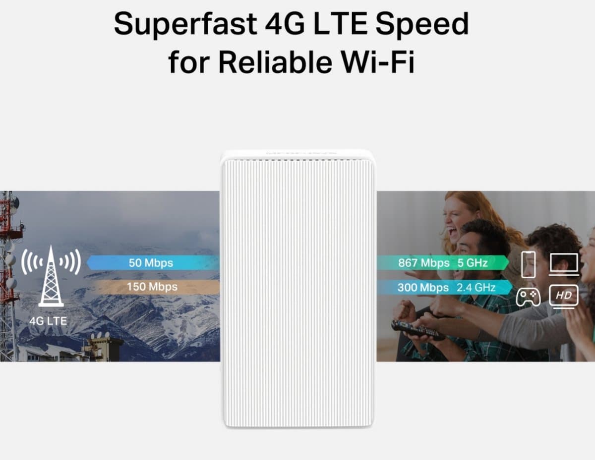 Mercusys MB130-4G Wireless Dual Band 4G LTE Router