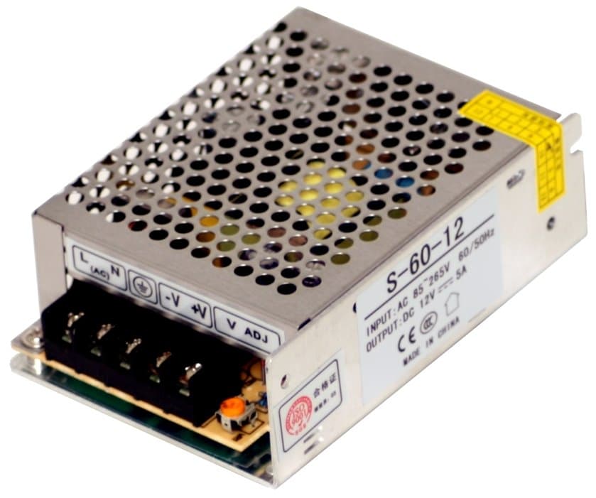 MikroTik průmyslový impulsní zdroj 12V, 5A, 60W