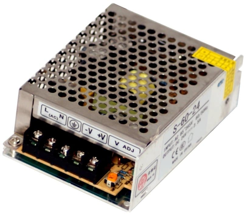 MikroTik průmyslový impulsní zdroj 24V, 2,5A, 60W