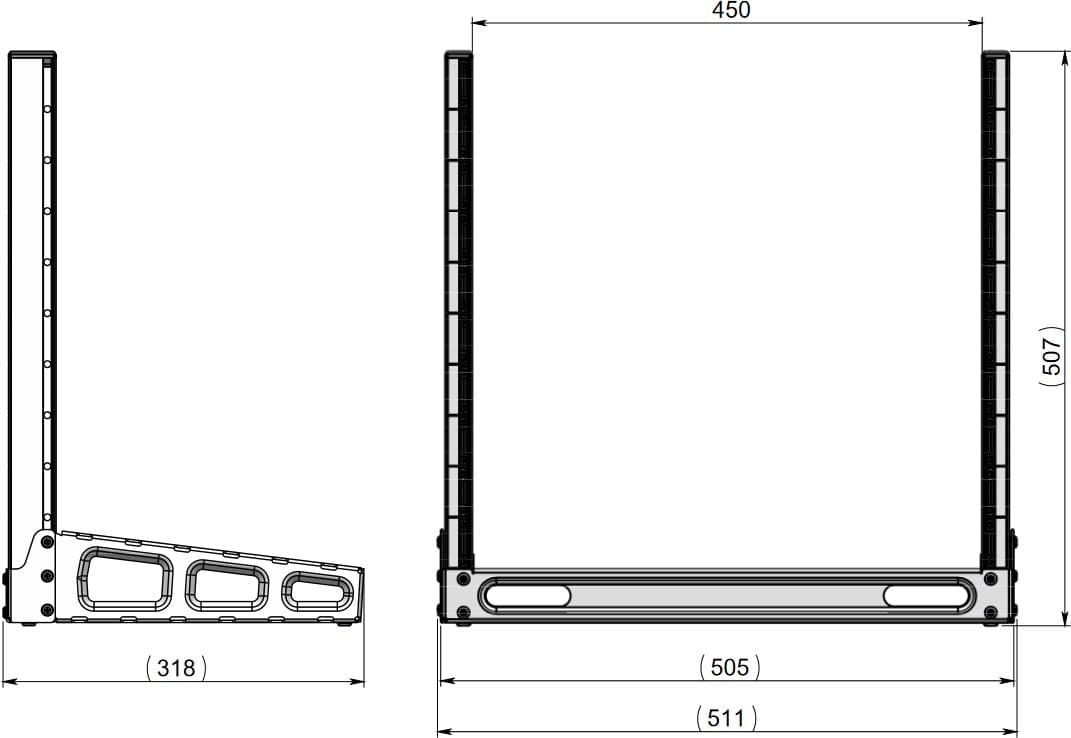 MikroTik SR-10U - 19" desktop rack, 10U