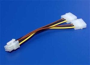 OEM Napájecí rozdvojka pro VGA 2x 5.25 na PCI-E (6pinů)