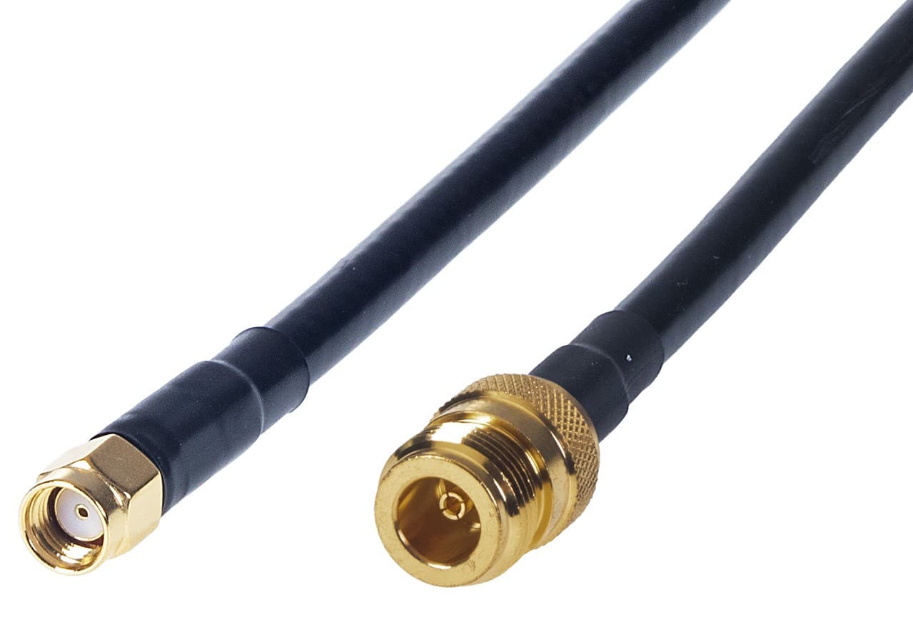 Pigtail RF240 0,3m - RSMA male / N female