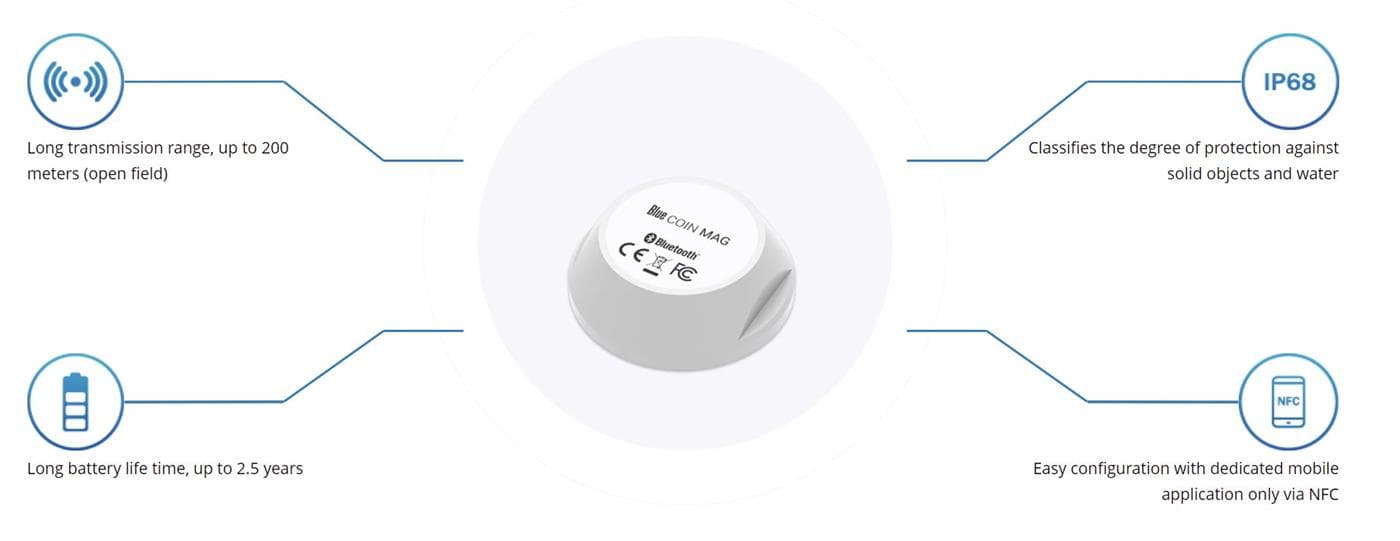 Teltonika Blue Coin Mag - Magnetický Sensor