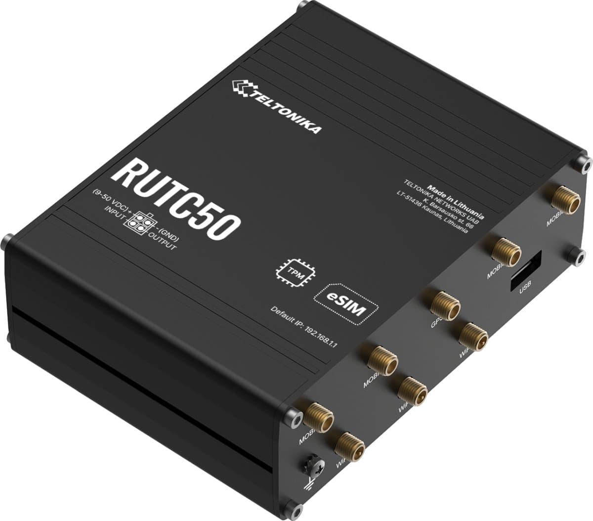 Teltonika RUTC50 Průmyslový 5G eSIM Router 