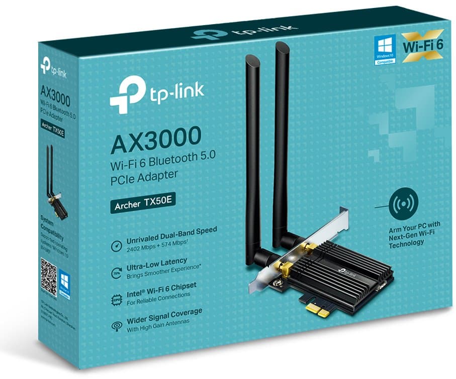 TP-Link Archer TX50E Bezdrátový PCI Express adaptér