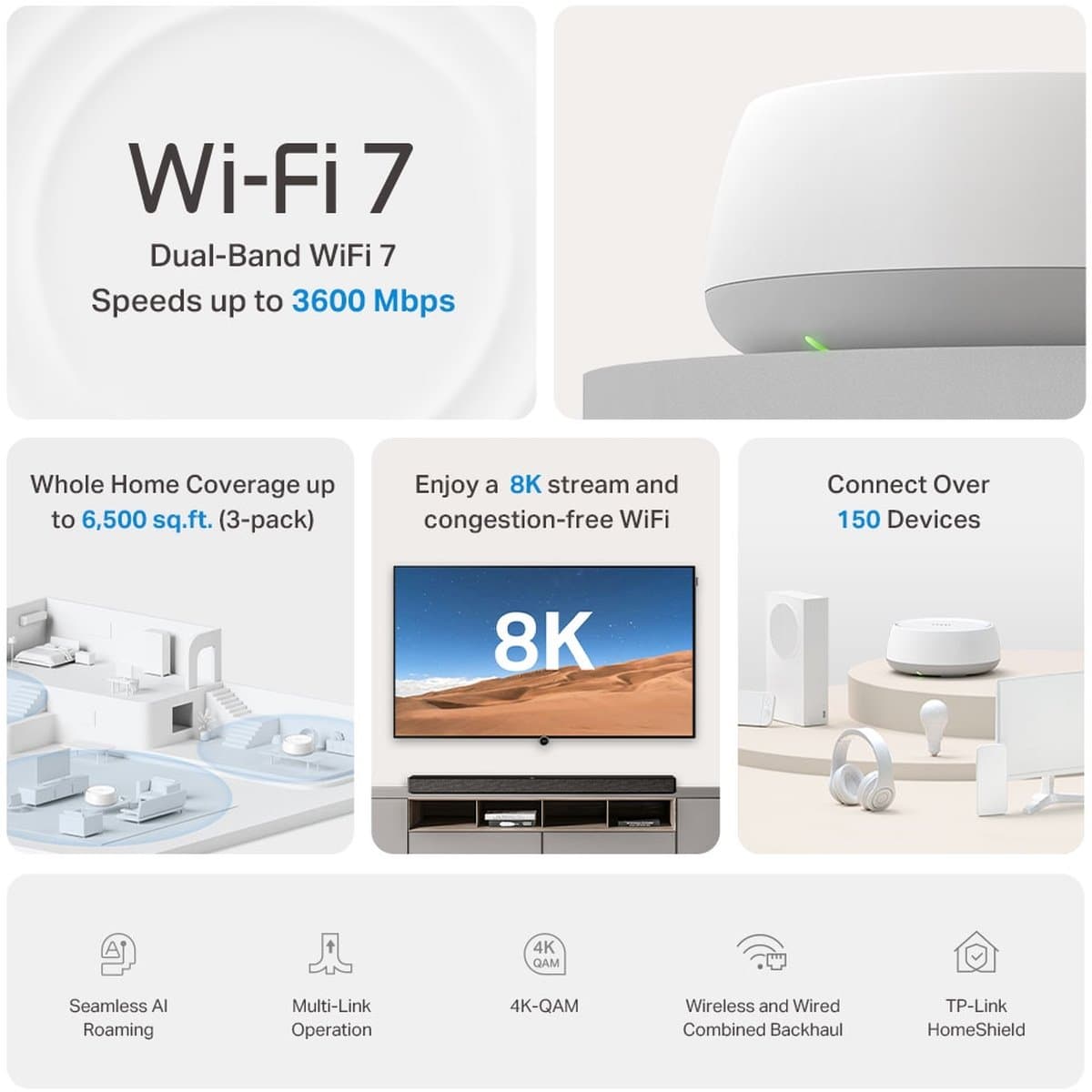 TP-Link Deco BE22(1-pack) - Meshový Wi-Fi 7 systém