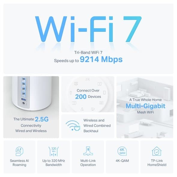 TP-Link Deco BE65 - Meshový Wi-Fi 7 systém (2-pack)