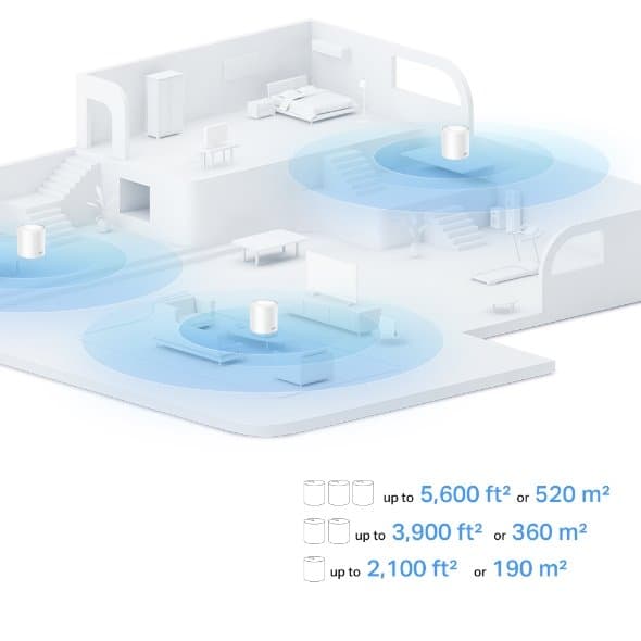 TP-Link Deco X10, Meshový Wi-Fi 6 systém, 3 pack