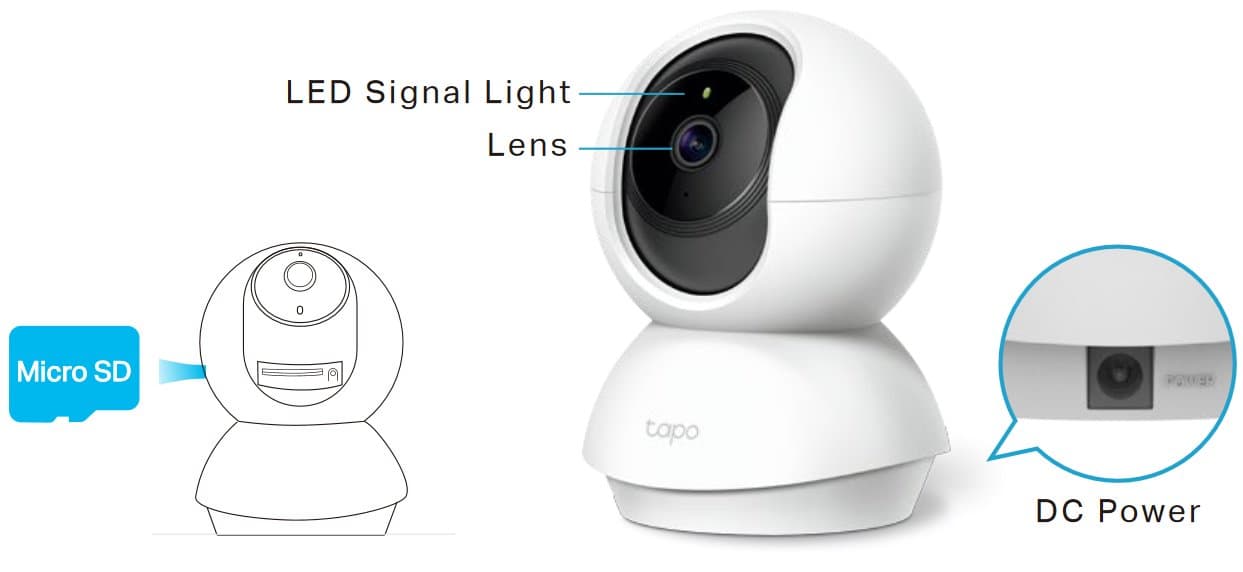 TP-Link Tapo C200 - IP kamera s naklápěním a WiFi, 2MP