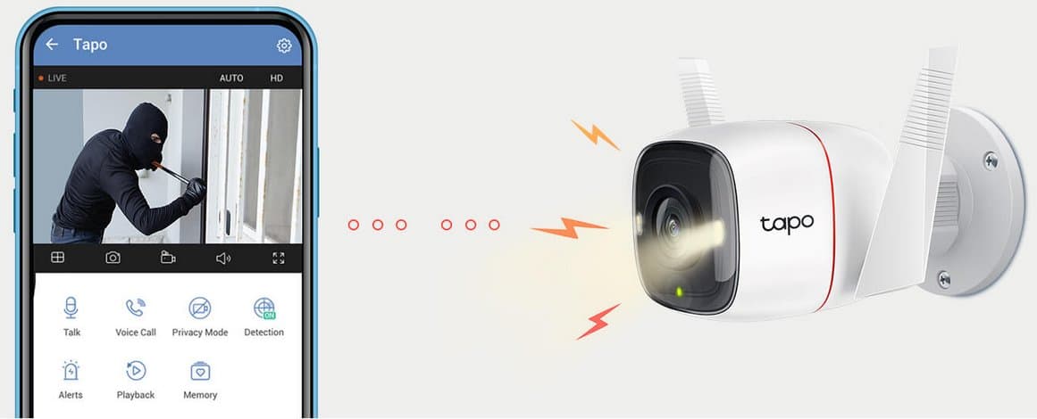 TP-Link Tapo C320WS - Venkovní WiFi kamera, 4MP, 3.18mm