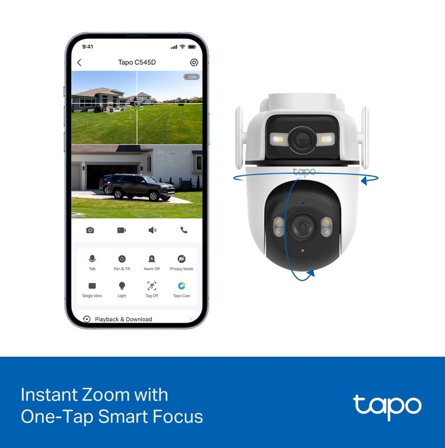 TP Link Tapo C545D, 3MP bezpečnostní WiFi kamera