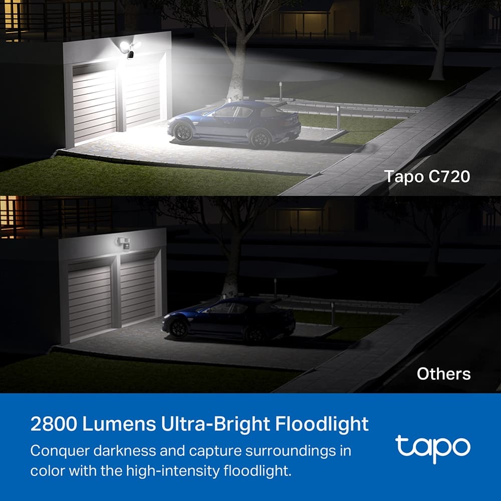 TP-Link Tapo C720 - Chytrá reflektorová kamera, 4MP