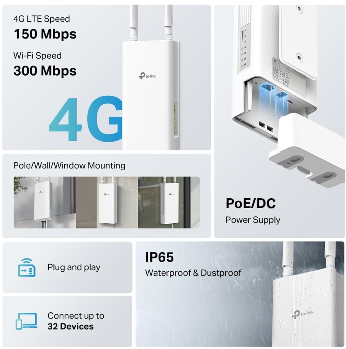 TP-Link TL-MR100-Outdoor - Venkovní 4G Wi-Fi router