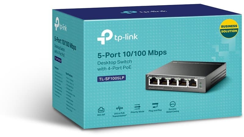 TP-Link TL-SF1005LP PoE switch
