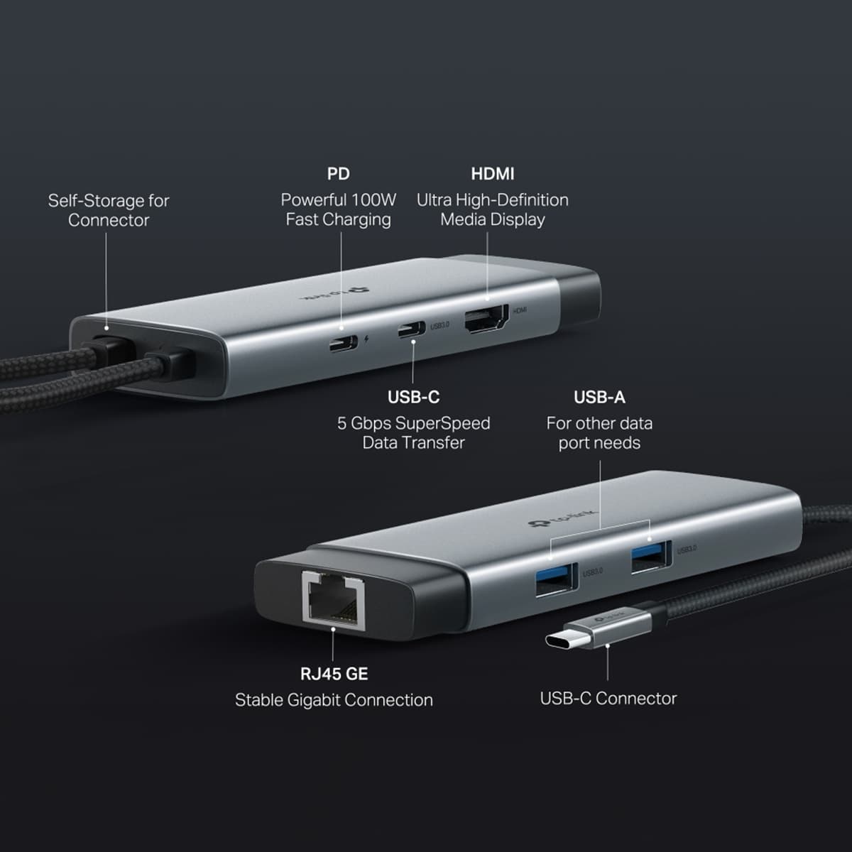 TP-Link UH6120C - USB Type-C, 6 v 1 Hub 