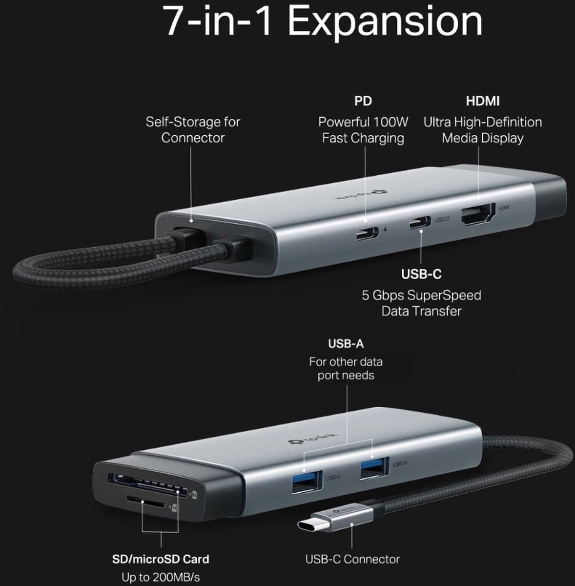 TP-Link UH7020C - USB Type-C Hub 7v1