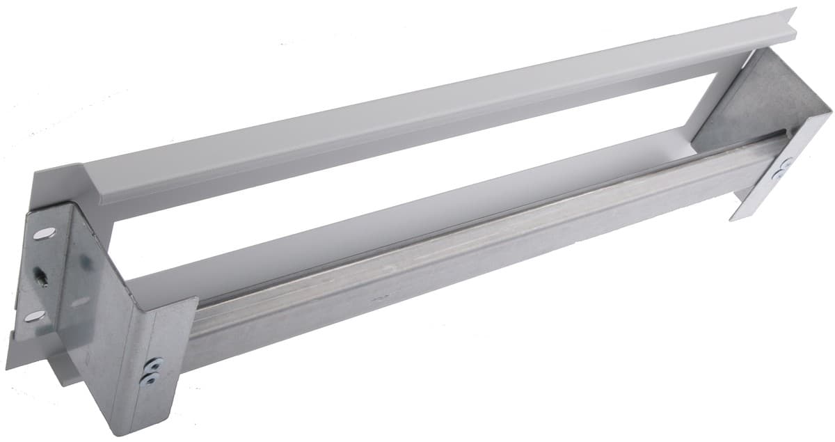 TRITON 19" jističová DIN lišta otevřená, 3U, černá