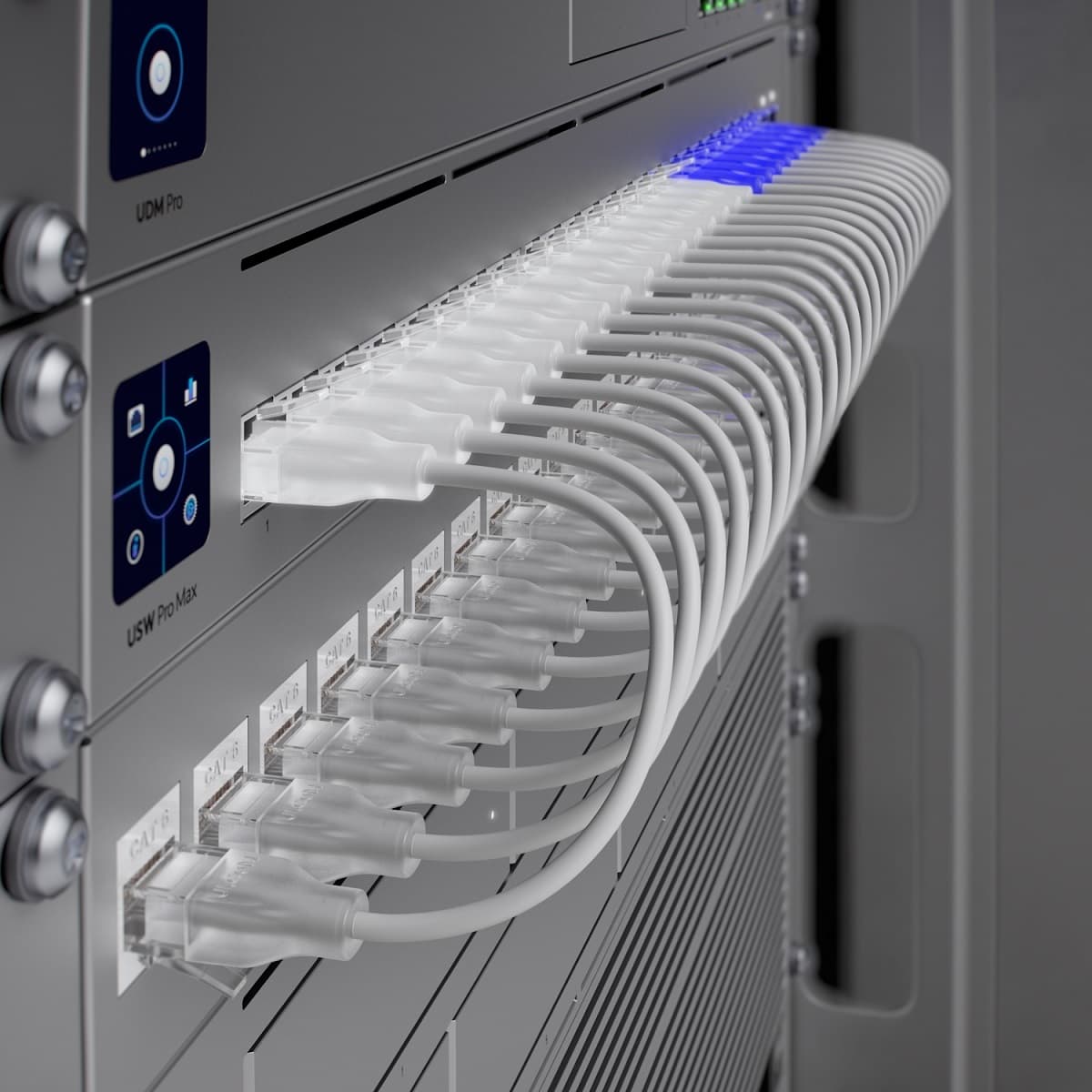 Ubiquiti UniFi Etherlighting Patch kabel 2m, bílý