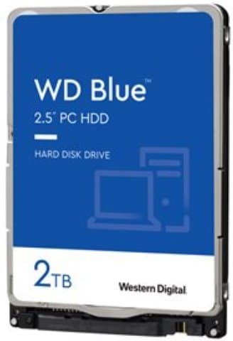 WD, HDD Mob Blue 2TB 2.5 SATA 128MB