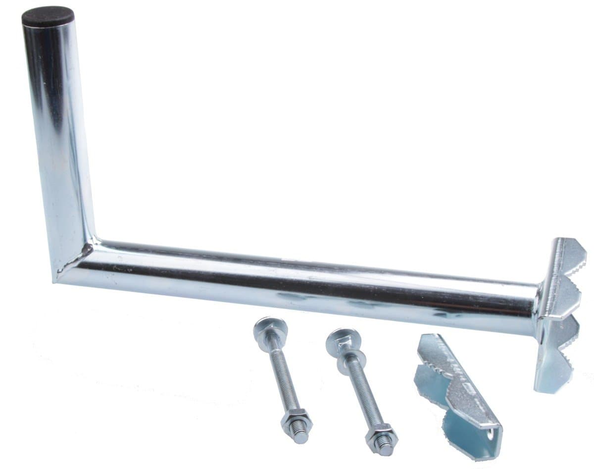 Anténní držák na stožár "L", délka 35cm, výška 20cm, d=42mm se zubatkou pro stožár 20-76mm