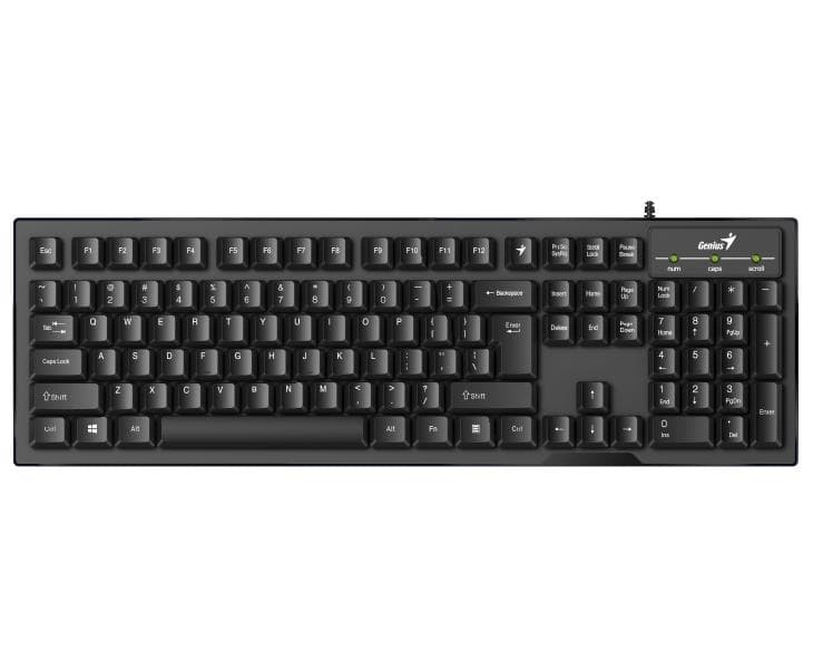 GENIUS Smart KB-102/ Drátová/ USB/ černá/ CZ+SK layout/ SmartGenius