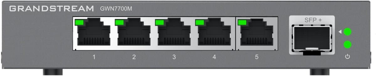Grandstream GWN7700M Unmanaged Network Switch 5x 2,5Gb portů / 1 SFP+
