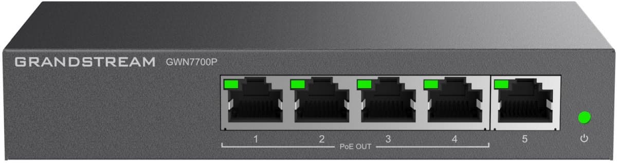 Grandstream GWN7700P Unmanaged Network Switch 5 portů / 4 PoE out
