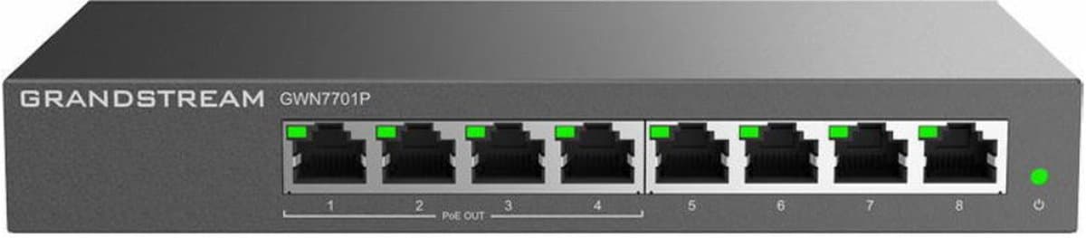 Grandstream GWN7701P Unmanaged Network Switch 8 portů / 4 PoE out