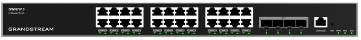Grandstream GWN7813 Layer 3 Managed Network Switch 24 portů / 4x SFP+