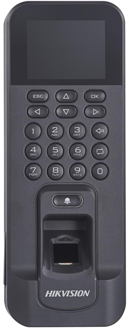 Hikvision DS-K1T804AMF - Vstupní terminál se čtečkou otisků prstů a Mifare
