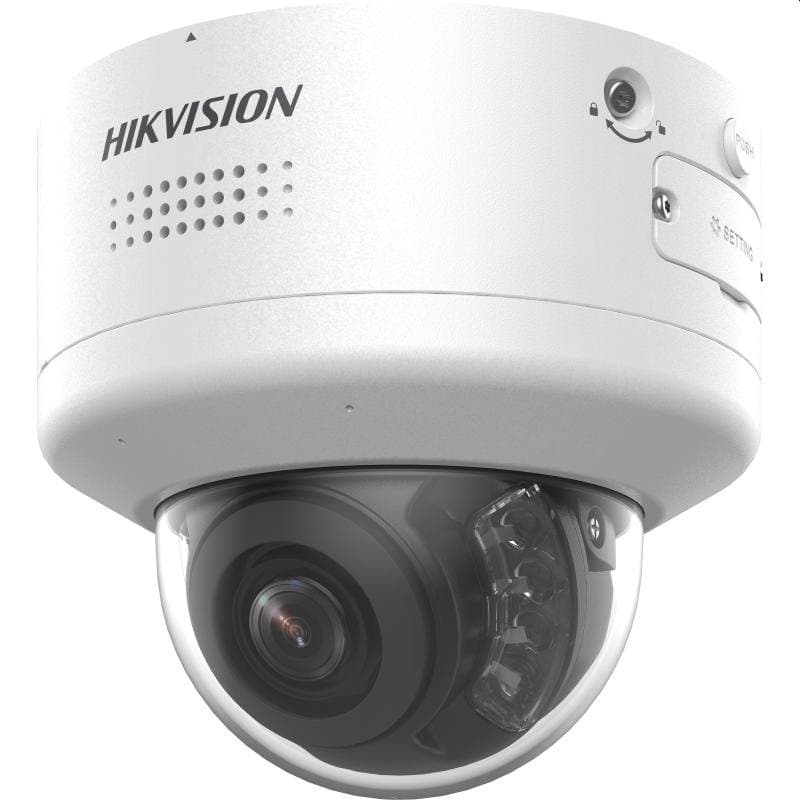 Hikvision IP PTRZ dome hybrid kamera DS-2CD2747G2H-LIPTRZS2U/SL(2.8-12mm), 4MP, 2.8-12mm, AcuSense, audio, alarm, blikač