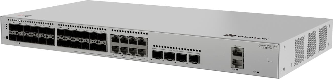 Huawei S310-24ST4X Optický switch, 8x Combo ETH, 4x SFP+