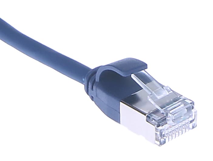 Masterlan comfort patch kabel U/FTP, extra slim, Cat6A, 5m, modrý, LSZH
