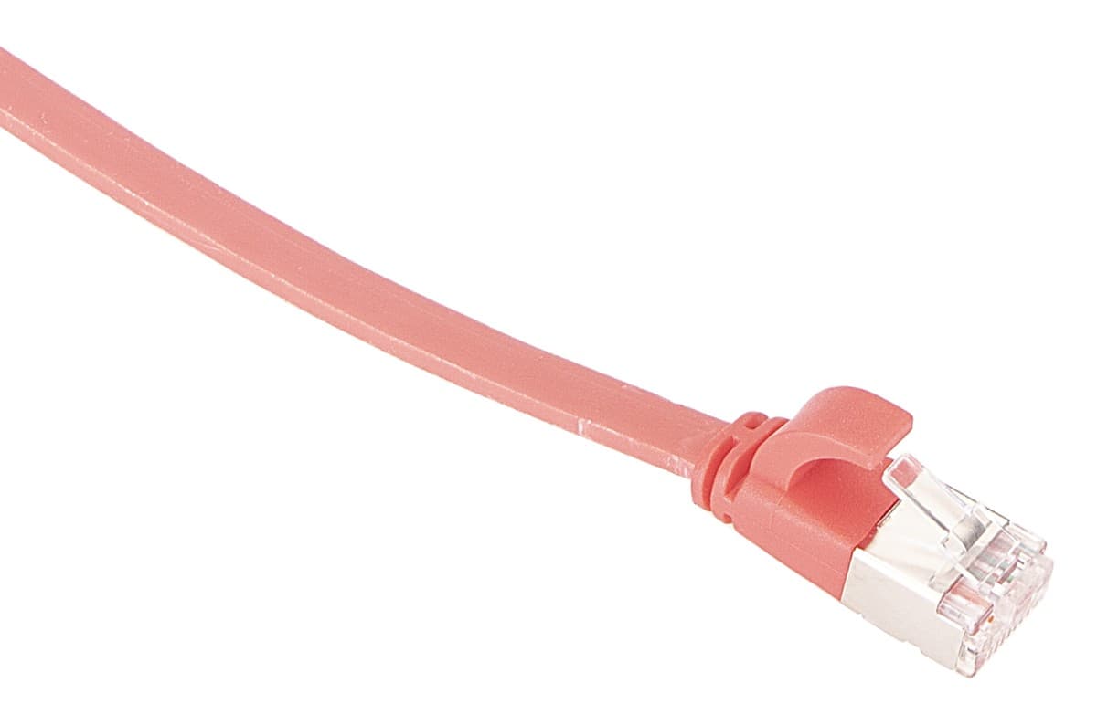 Masterlan comfort patch kabel U/FTP, flat, Cat6A, 2m, červený, LSZH