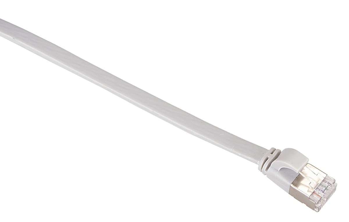 Masterlan comfort patch kabel U/FTP, flat, Cat6A, 3m, šedý, LSZH