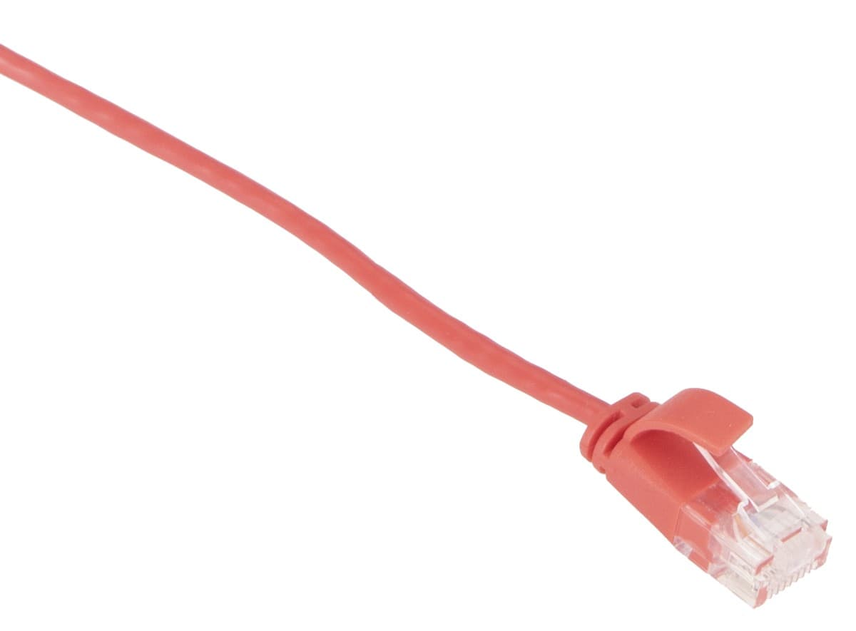 Masterlan comfort patch kabel UTP, extra slim, Cat6, 1m, červený