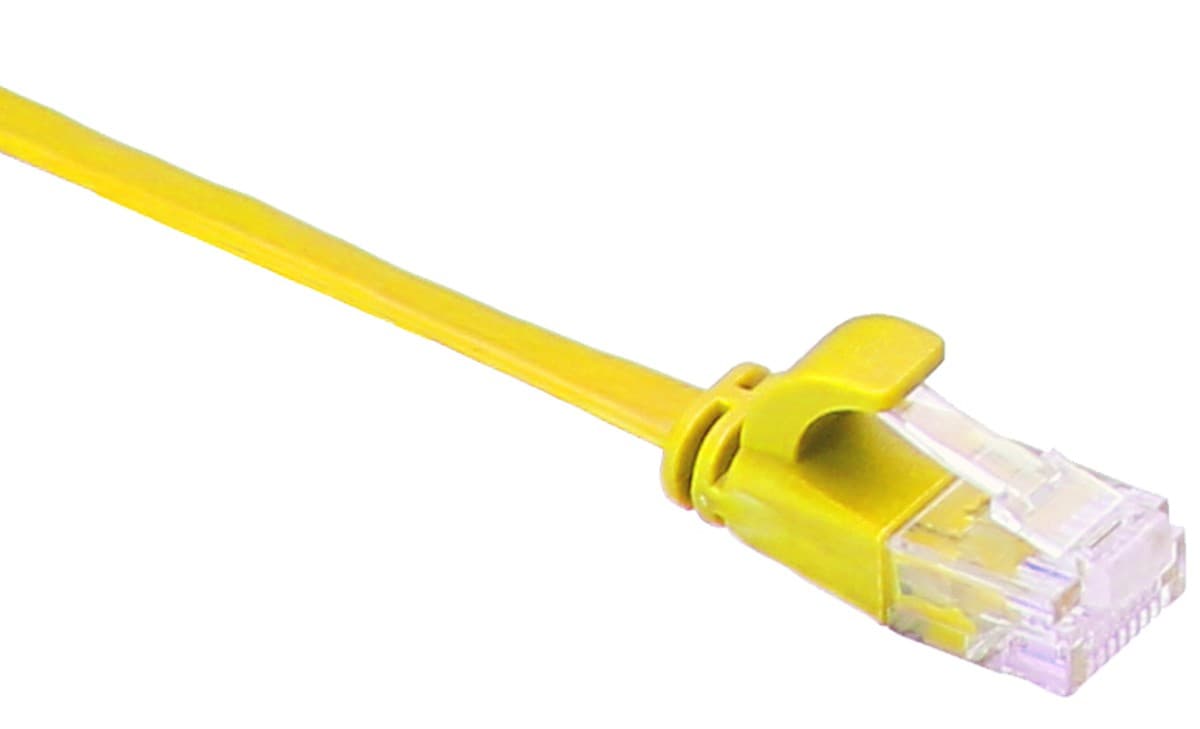 Masterlan comfort patch kabel UTP, flat, Cat6, 2m, žlutý