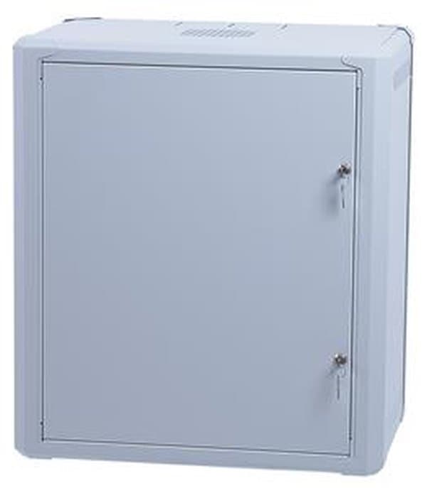 Masterlan jednodílný rozvaděč 19" 9U/400mm, rozložený - FLAT PACK, plechové dveře