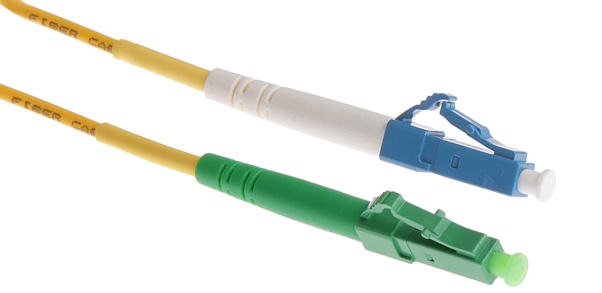 Masterlan optický patch cord, LCupc/LCapc, Simplex, Singlemode 9/125, 1m